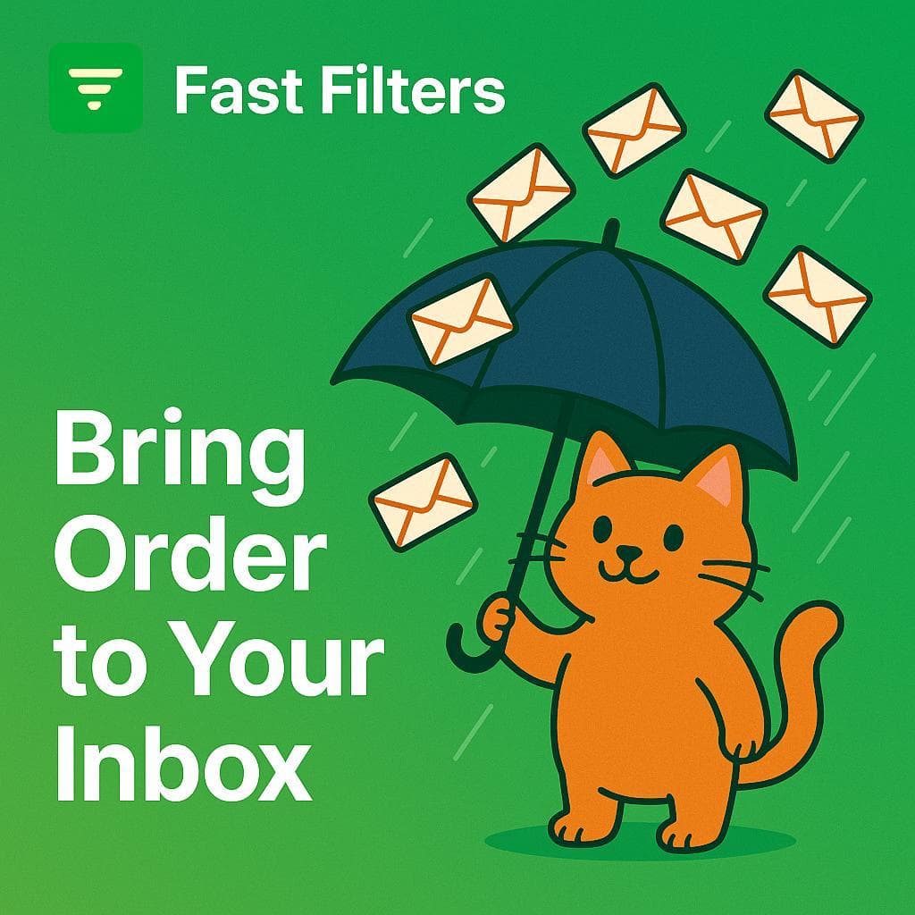 Cute cat organizing emails